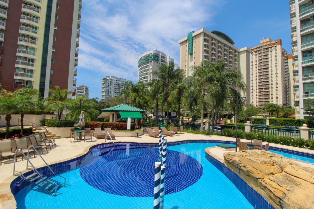 Barra Da Tijuca - 508 - De Frente Para Maravilhosa Piscina - Estacionamento Gratuito - Academia Comphania Atletica - Balsa Para Praia Gratis - Microondas - Geladeira Grande - Recepcao 24Horas - Wi-Fi - Com Pia Rio de Janeiro Eksteriør bilde