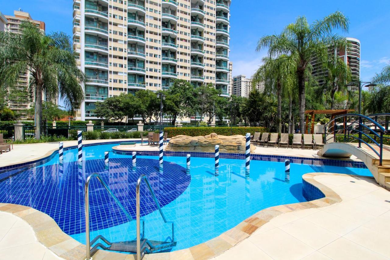 Barra Da Tijuca - 508 - De Frente Para Maravilhosa Piscina - Estacionamento Gratuito - Academia Comphania Atletica - Balsa Para Praia Gratis - Microondas - Geladeira Grande - Recepcao 24Horas - Wi-Fi - Com Pia Rio de Janeiro Eksteriør bilde