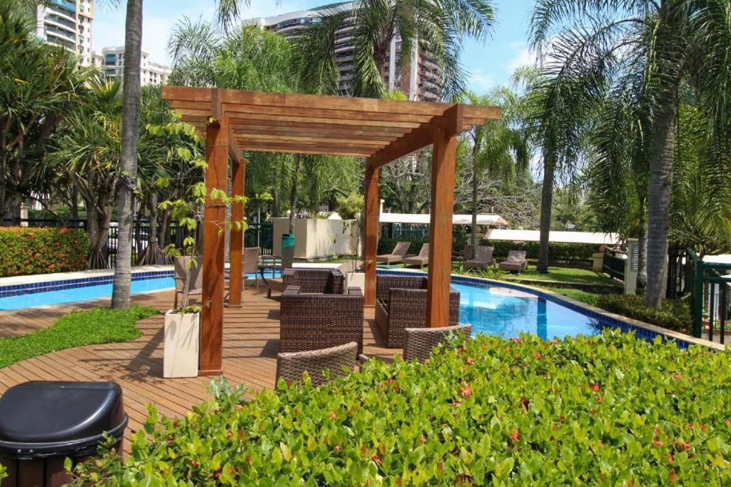 Barra Da Tijuca - 508 - De Frente Para Maravilhosa Piscina - Estacionamento Gratuito - Academia Comphania Atletica - Balsa Para Praia Gratis - Microondas - Geladeira Grande - Recepcao 24Horas - Wi-Fi - Com Pia Rio de Janeiro Eksteriør bilde